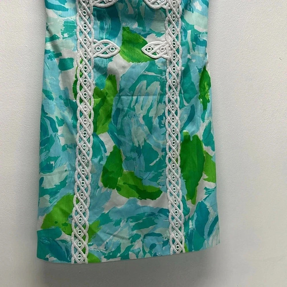Lilly Pulitzer Tansy First Impressions Dress Mini Strapless Poolside Blue New 2 - Picture 4 of 9